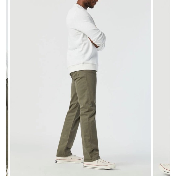 Mavi Zach Straight Leg Pants - Regular Rise | Dusty Olive Twill size 35x30 - Picture 8 of 10